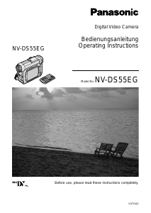 Bedienungsanleitung Panasonic NV-DS55EG Camcorder