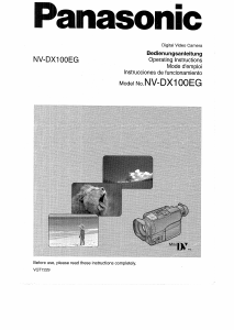 Bedienungsanleitung Panasonic NV-DX100EG Camcorder