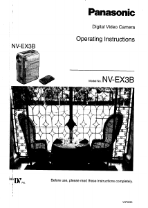 Manual Panasonic NV-EX3B Camcorder