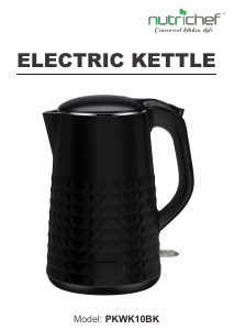 Bruksanvisning Nutrichef PKWK10BK Vattenkokare