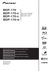 Brugsanvisning Pioneer BDP-170 Blu-ray afspiller