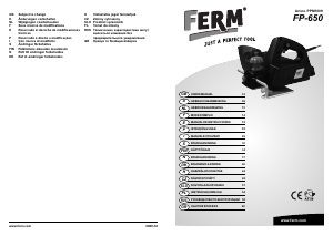 Εγχειρίδιο FERM PPM1009 Πλάνη