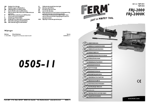 Manual de uso FERM TJM1001 Cric