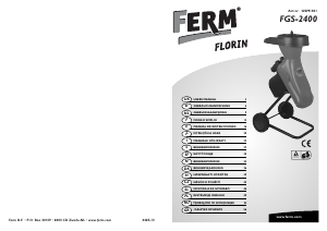 Manual de uso FERM GSM1001 Biotriturador