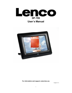 Bruksanvisning Lenco DF-705 Digital fotoram