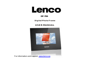 Bruksanvisning Lenco DF-706 Digital fotoram