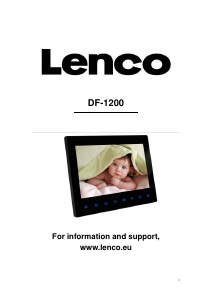 Bruksanvisning Lenco DF-1200 Digital fotoram