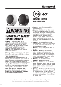 Manual de uso Honeywell HCE200W UberHeat Calefactor
