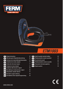 Manual de uso FERM ETM1003 Grapadora electrica