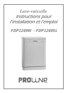 Mode d’emploi Proline FDP 1249 W Lave-vaisselle