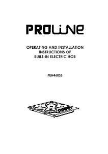 Bruksanvisning Proline PEH460SS Häll