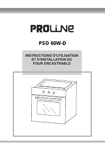 Mode d’emploi Proline PSO60W-D Four
