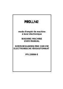 Mode d’emploi Proline PFL 1500 W-E Lave-linge