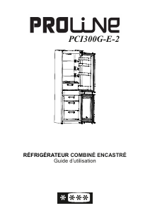 Mode d’emploi Proline PCI300G-E-2 Réfrigérateur combiné