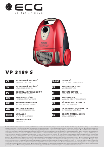 Manual de uso ECG VP 3189 S Aspirador