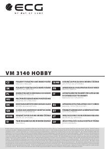 Használati útmutató ECG VM 3140 Hobby Porszívó