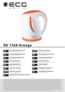 Manual de uso ECG RK 1768 Hervidor