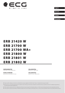 Bruksanvisning ECG ERB 21420 W Kyl-frys