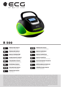 Priročnik ECG R 500 U Radijski sprejemnik