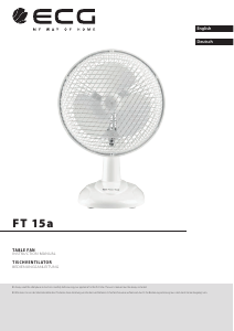 Bruksanvisning ECG FT 15a Fläkt