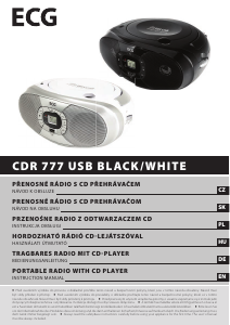 Manuál ECG CDR 777 USB Stereo souprava