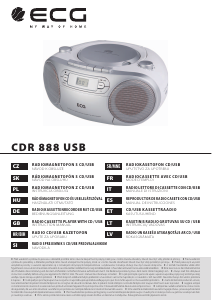 Návod ECG CDR 888 USB Stereo súprava