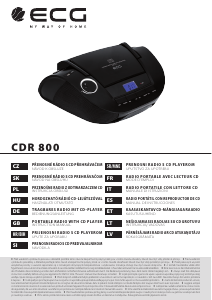 Návod ECG CDR 800 U Stereo súprava