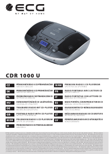 Návod ECG CDR 1000 U Stereo súprava