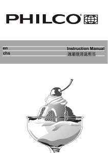 Bruksanvisning Philco PBU1153A Kylskåp