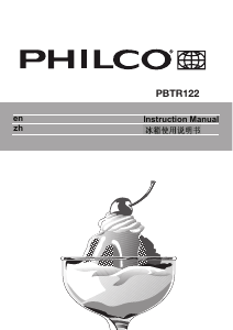 Bruksanvisning Philco PBTR122 Kylskåp