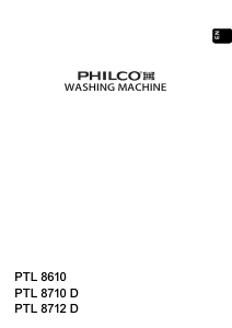 Bruksanvisning Philco PTL8710D Tvättmaskin