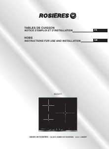Handleiding Rosières REZ377 Kookplaat