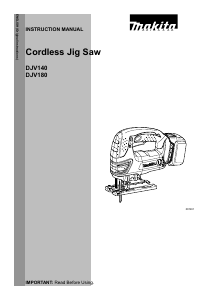 Manual Makita DJV140 Jigsaw