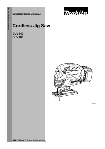 Handleiding Makita DJV180 Decoupeerzaag