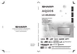 Bruksanvisning Sharp AQUOS LC-80LE632U LCD TV