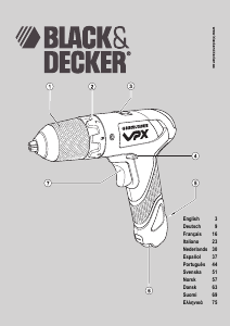 Handleiding Black and Decker VPX1201 Schroef-boormachine