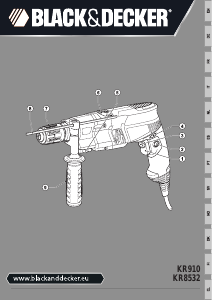 Bruksanvisning Black and Decker KR910K Slagborrmaskin