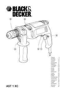 Посібник Black and Decker AST1XC Дрель-шуруповерт