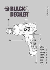 Manual Black and Decker VPX1101 Aparafusadora