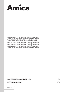 Instrukcja Amica PGCA7101AoB Płyta do zabudowy