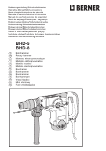 Manuál Berner BHD8 Rotační kladivo