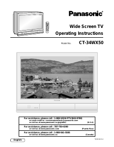 Bruksanvisning Panasonic CT-34WX50 TV