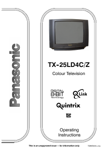Bruksanvisning Panasonic TX-25LD4CZ TV