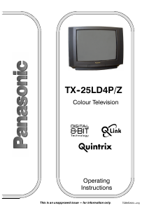 Bruksanvisning Panasonic TX-25LD4PZ TV