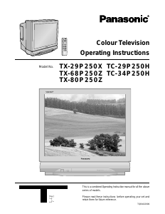 Bruksanvisning Panasonic TC-29P250H TV