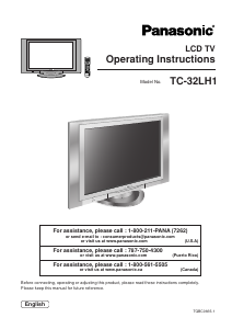 Bruksanvisning Panasonic TC-32LH1 LCD TV