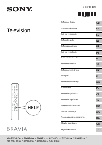 Manual de uso Sony Bravia KD-75XH8096 Televisor de LCD