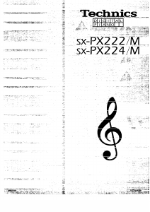 Bruksanvisning Technics SX-PX224 Digitalpiano