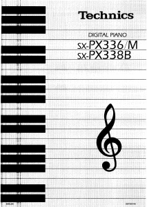 Bruksanvisning Technics SX-PX336 Digitalpiano