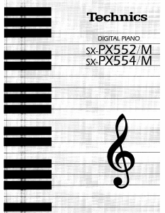 Bruksanvisning Technics SX-PX554 Digitalpiano